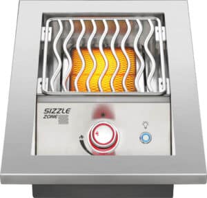 Built-in 700 Series Single Infrared Burner with Stainless Steel Cover