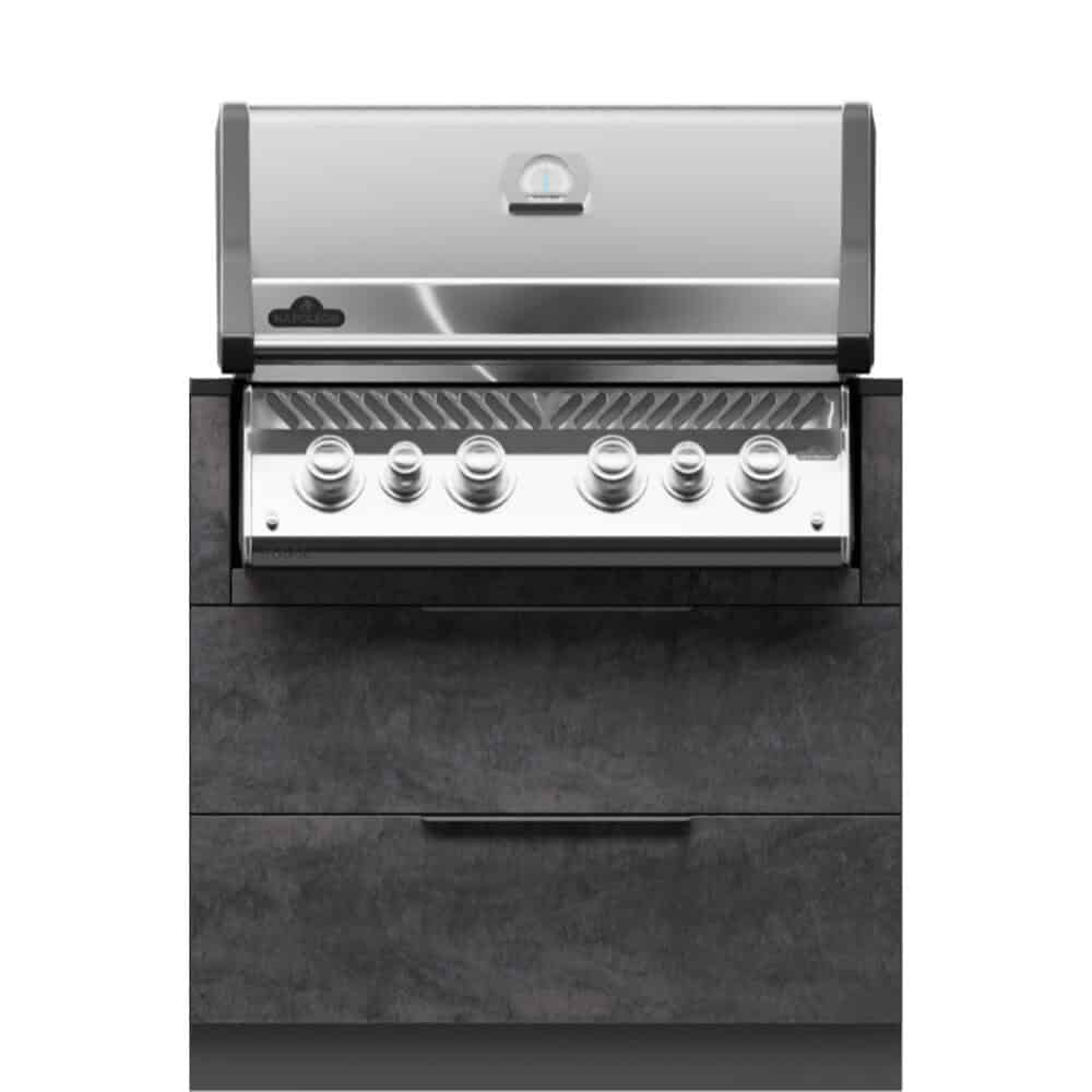 Grill Cabinet - 35.43 inches (90 cm) with Drawers - Image 2