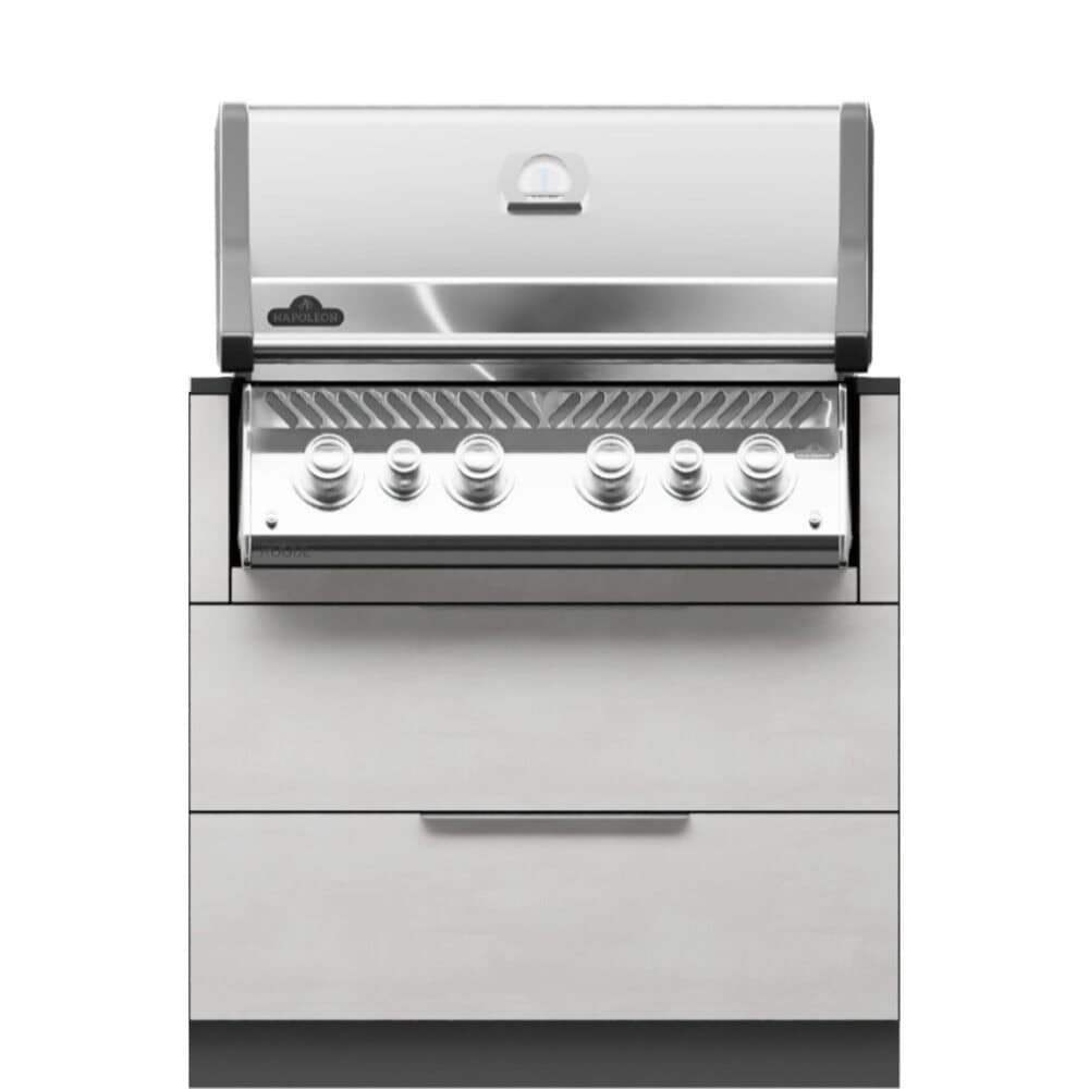 Grill Cabinet - 35.43 inches (90 cm) with Drawers - Image 3