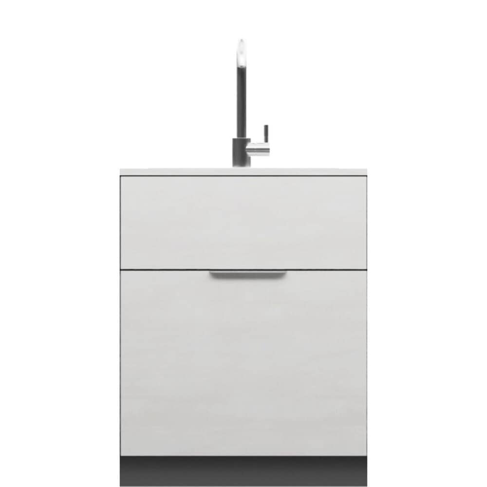 Sink Cabinet - 27.55 inches (70 cm) with Drawer and Trash Bin - Image 3
